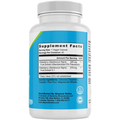 Beyond Nutra - Black Elderberry Fruit Plus-Beyondnutra.com