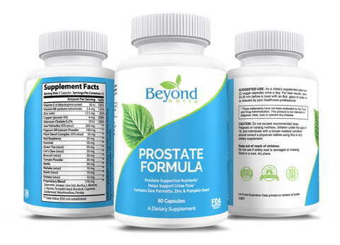 Beyond Nutra - Prostate Formula 60 Capsules-Beyondnutra.com