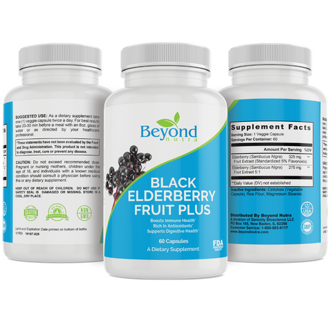 Beyond Nutra - Black Elderberry Fruit Plus-Beyondnutra.com