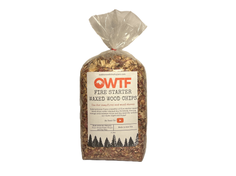 Fire Starter Bundle Waxed Cedar Wood Chips 2lbs - Free OWTF Hat-Beyondnutra.com