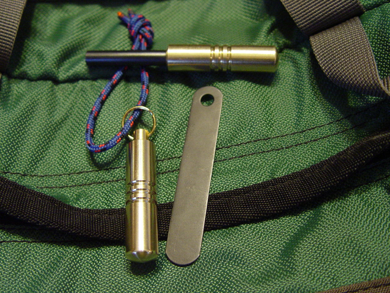 PMN -  Brass Fire Steel Rod, Attachable/Pendant
