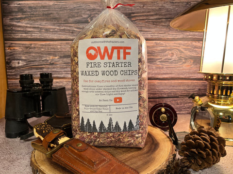 OWTF Fire Starter Waxed Cedar Wood Chips 2lbs-Beyondnutra.com