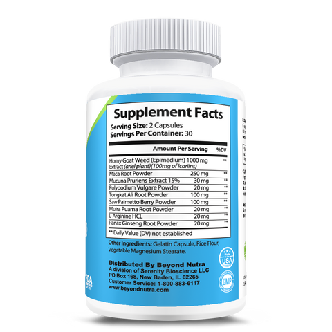 Beyond Nutra - Horny Goat Weed 60 Capsules-Beyondnutra.com