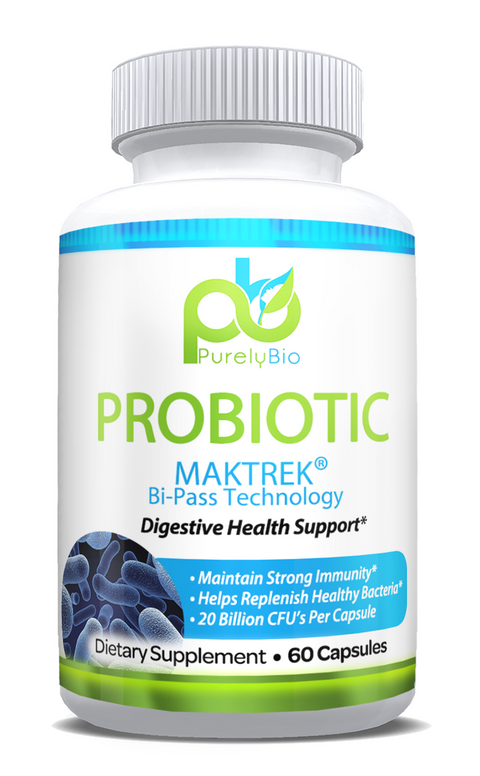 Purelybio - Probiotic 40 Billion CFU Maktrek 60ct Capsules-Beyondnutra.com